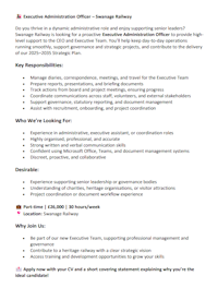 Executive Administration Officer